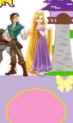 Arquivo de Corte Topo de Bolo Rapunzel