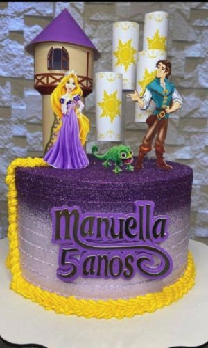 Arquivo De Corte Topo De Bolo Rapunzel Studio