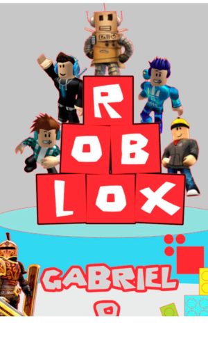 Arquivo de Corte Topo de Bolo Roblox 1 + BRINDE