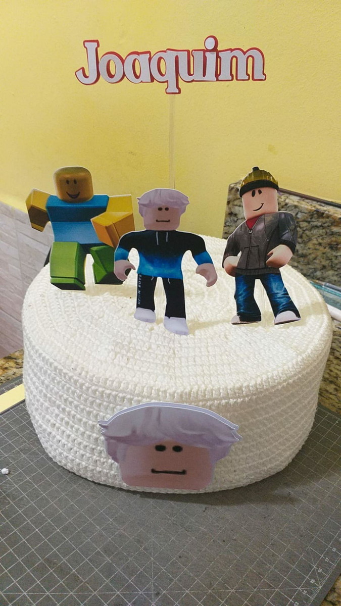 Arquivo de Corte - Topo de Bolo Roblox - Imagem 2
