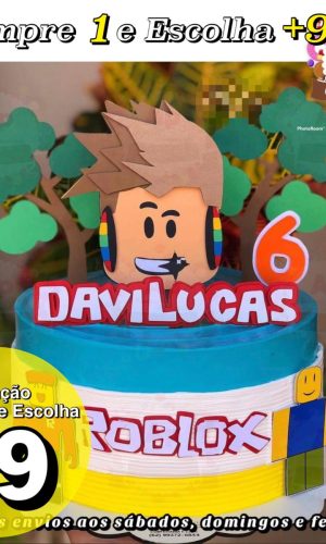 Arquivo de Corte Topo de Bolo Roblox Arvore - Studio