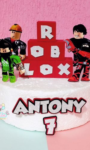 Arquivo de Corte Topo de Bolo Roblox Caixa 3d