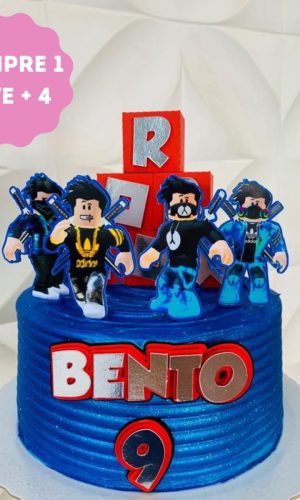 Arquivo de Corte Topo de Bolo Roblox Caixa 3d
