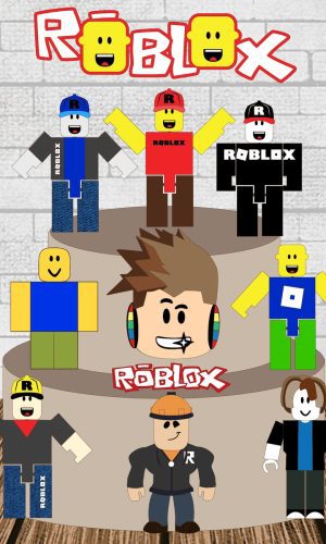 Arquivo de Corte Topo de Bolo Roblox em Camadas #1901#