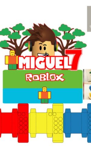 Arquivo de Corte Topo de Bolo Roblox em Camadas
