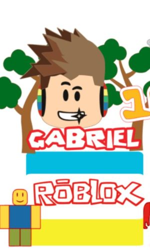 Arquivo de Corte Topo de Bolo Roblox em Camadas
