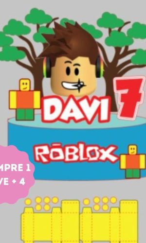 Arquivo de Corte Topo de Bolo Roblox Lego