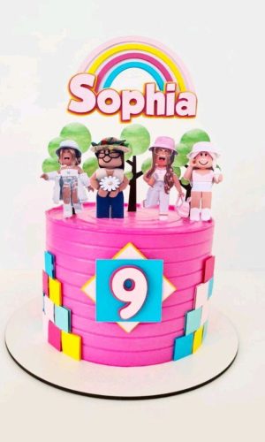 Arquivo de Corte Topo de Bolo Roblox Menina
