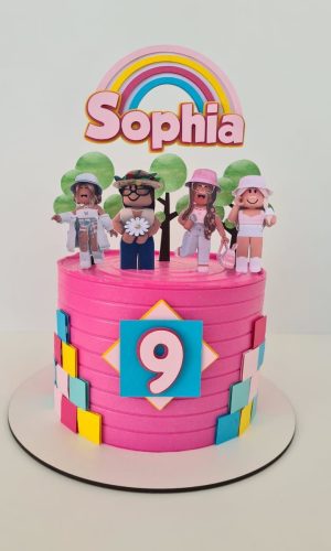 Arquivo de Corte Topo de Bolo Roblox Menina