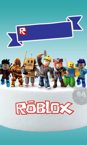 Arquivo de corte Topo de Bolo Roblox Menino #1 PDF/JPG