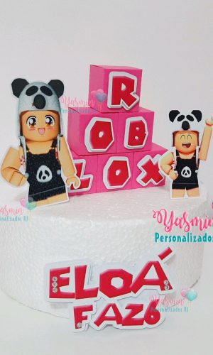 Arquivo de Corte Topo de Bolo Roblox Menina