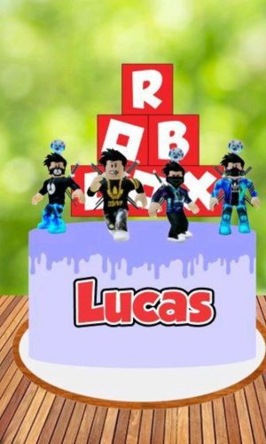 Arquivo de Corte Topo de Bolo Roblox - Studio e PDF