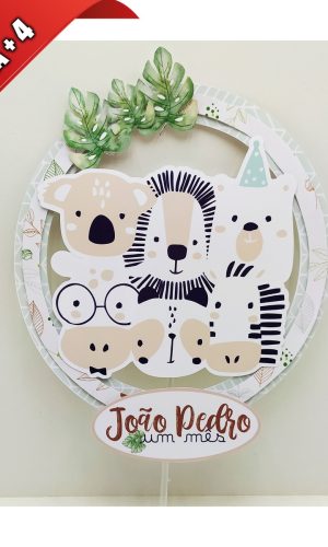 Arquivo de Corte Topo de Bolo Safari Cute
