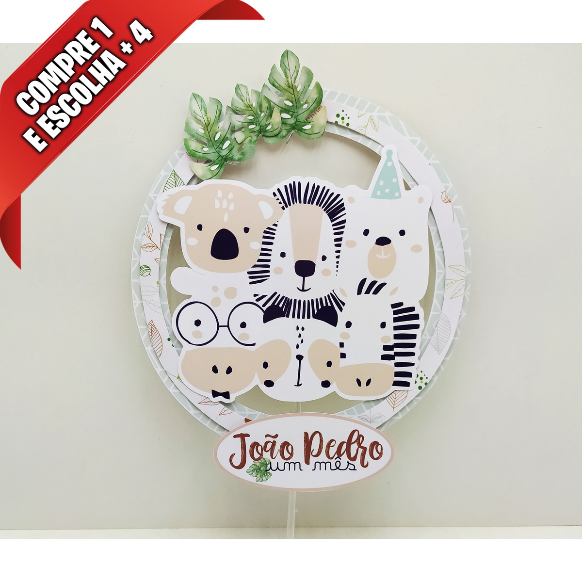 Arquivo de Corte Topo de Bolo Safari Cute