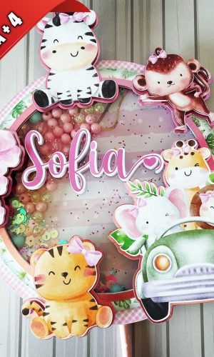 Arquivo de Corte Topo de Bolo Safari Cute