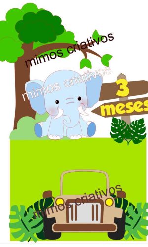 Arquivo De Corte Topo De Bolo Safari