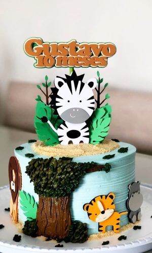 Arquivo de Corte Topo de Bolo Safari Zebra -016
