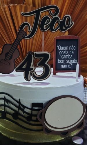 Arquivo de Corte Topo de Bolo Samba Camadas