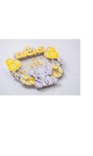 Arquivo de corte topo shaker Elefante amarelo +10 ARQUIVOS