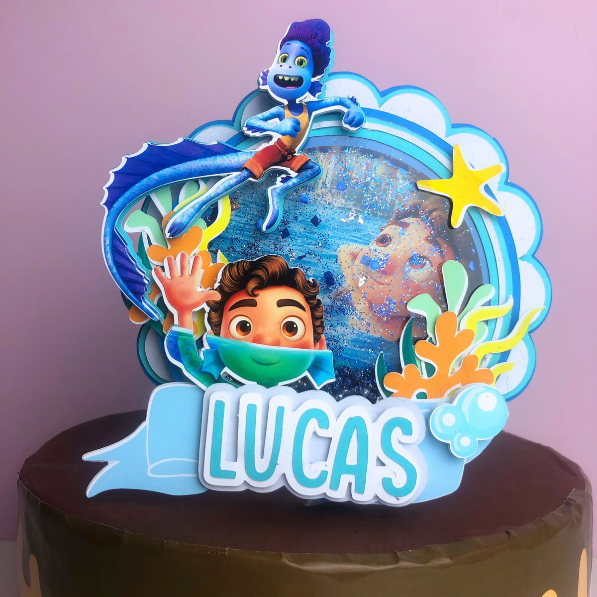 Arquivo de Corte Topo de Bolo Shaker Luca - Imagem 4