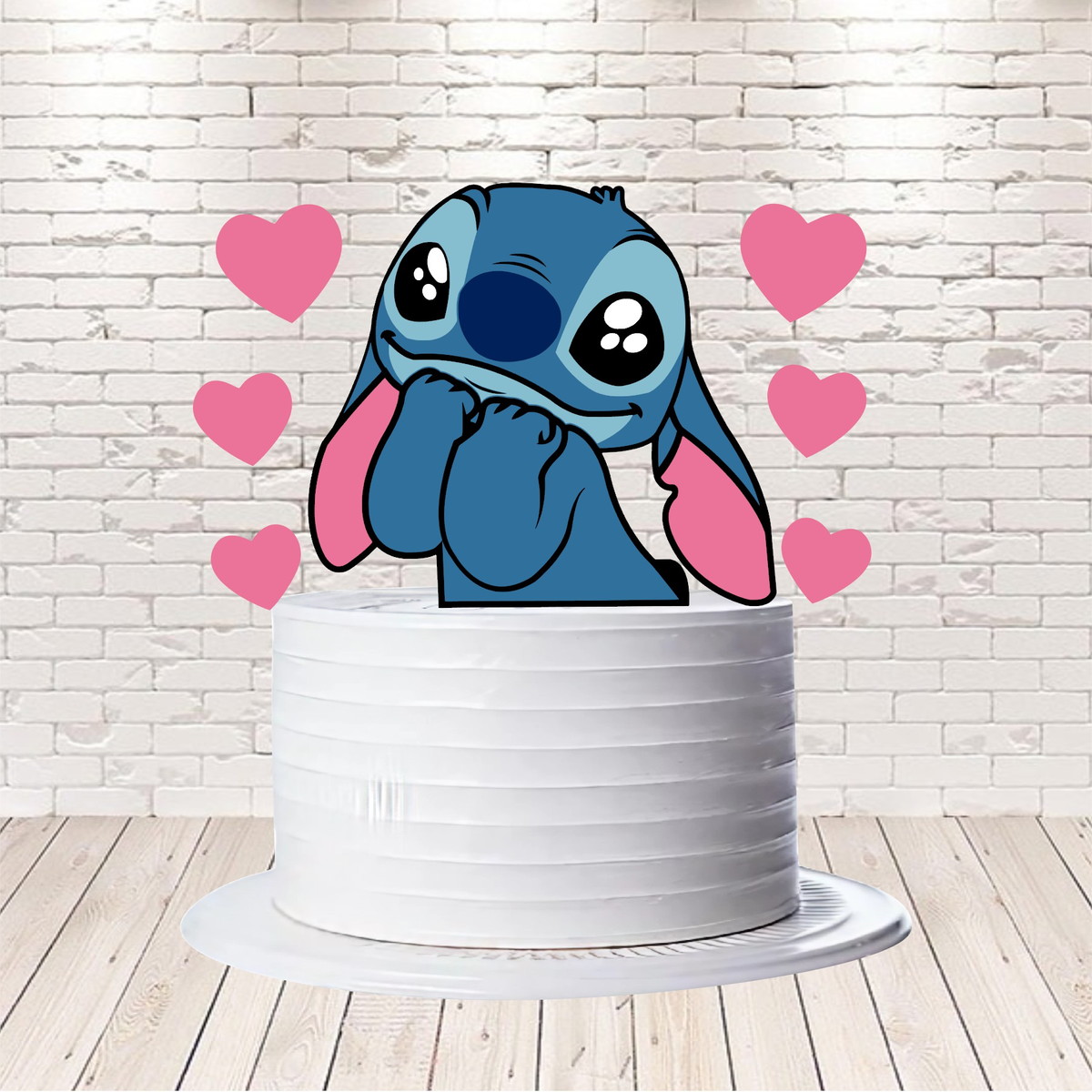 Arquivo de Corte Topo de Bolo Stitch em Camadas