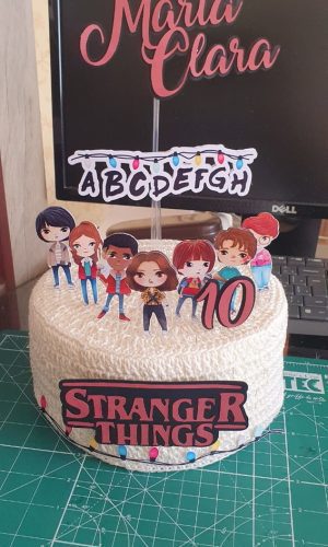 Arquivo de corte topo de bolo stranger things