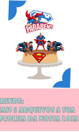 Arquivo de corte Topo de Bolo Super Man