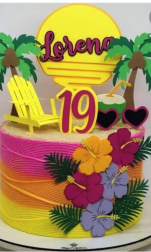 186 - Arquivo de Corte Topo de Bolo Tardezinha em Camadas