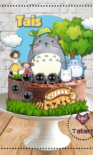 Arquivo de corte topo de bolo meu amigo Totoro -002