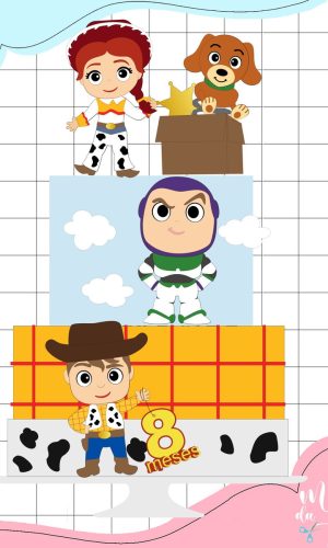 Arquivo de Corte: Topo de Bolo Toy Story Cute 007