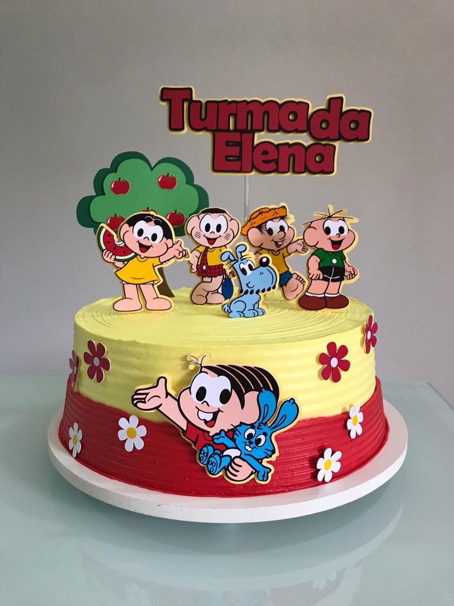 Arquivo de corte topo de bolo turma da monica