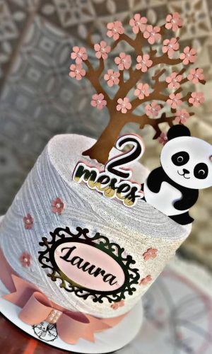Arquivo De Corte Topo De Bolo Ursinha Panda Feliz