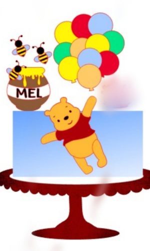 ARQUIVO DE CORTE TOPO DE BOLO URSINHO POOH #13646