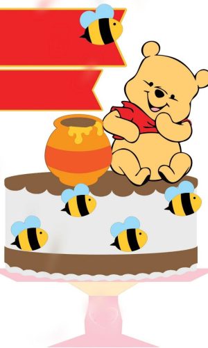 ARQUIVO DE CORTE TOPO DE BOLO URSINHO POOH #13649