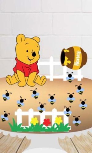 Arquivo de Corte Topo de Bolo Ursinho Pooh