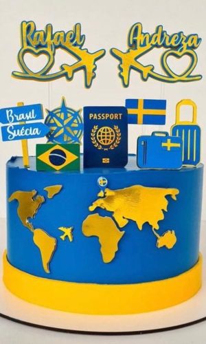 Arquivo De Corte Topo De Bolo Viagem