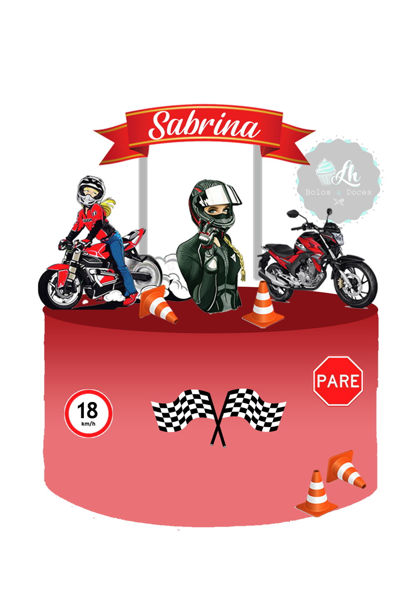 Arquivo Digital Topo de Moto Mulher Motoqueira #1 Pdf/jpg