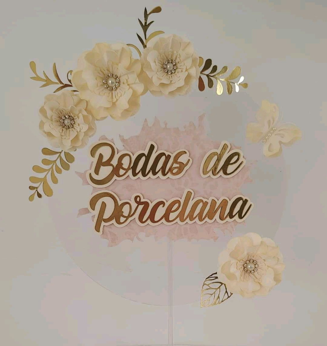 Arquivo de Corte Studio- Topo Flutuante com Flores (046)