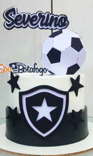 Arquivo de Corte Topo Futebol Bota Fogo Bola 3d
