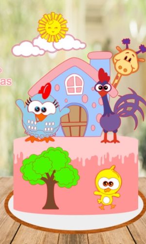 Arquivo de Corte Topo Galinha Pintadinha Mini -Studio/PDF