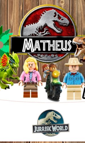 Arquivo de Corte Topo Jurassic Lego Arte Digital