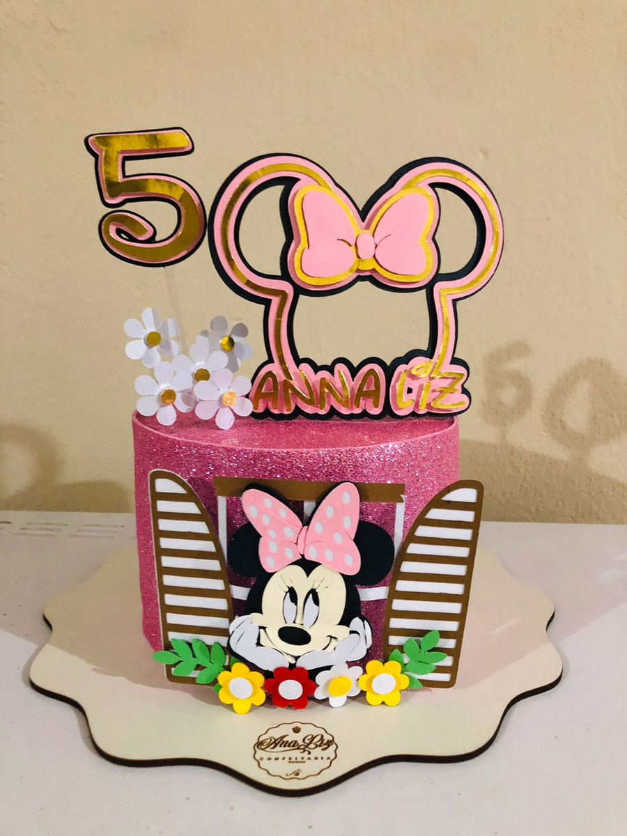 Arquivo de Corte Topo Minnie Janela Camadas