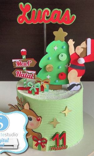 Arquivo de Corte/topo - Natal Baby e a Rena