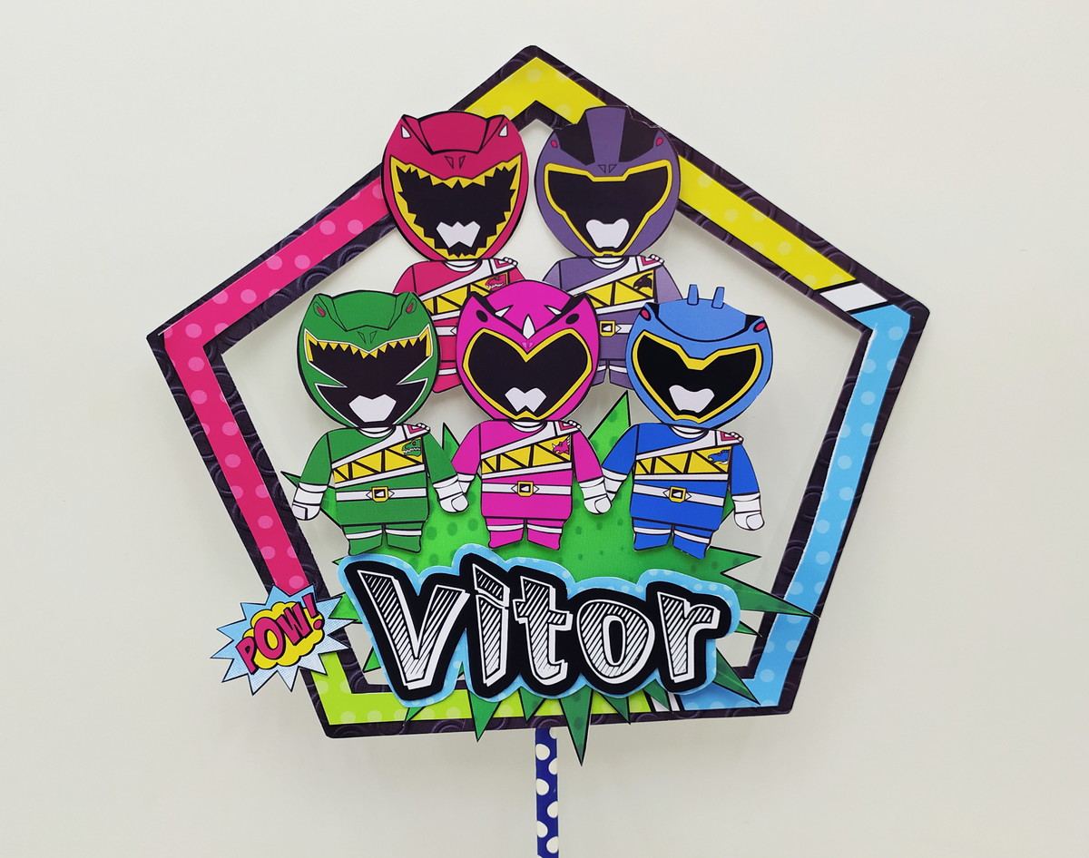 Arquivo de Corte Topo Power Rangers - Studio e PDF