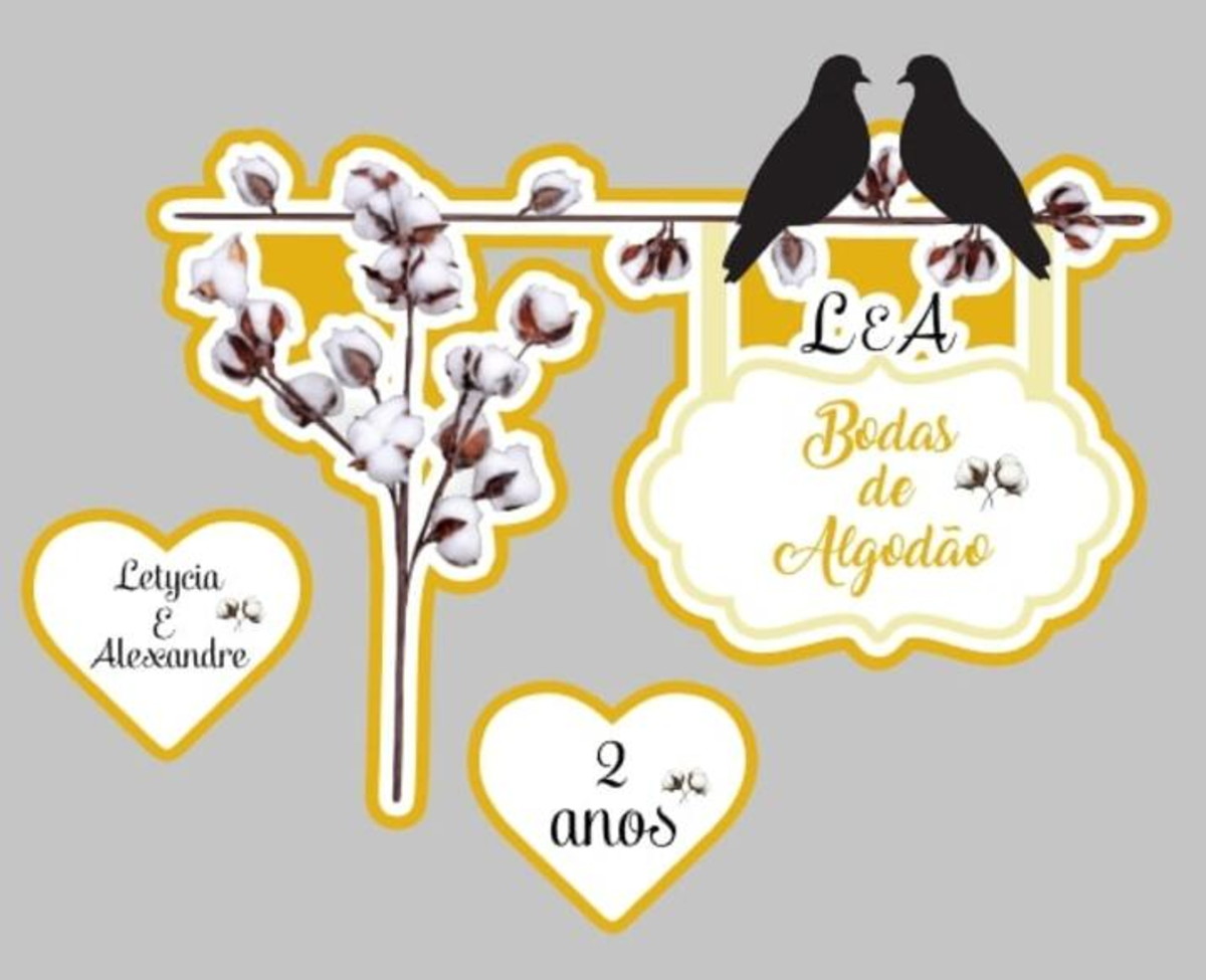 Kit Arquivos de Corte Fusca Sedan e Bodas de Algodão e Zinco