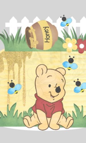Arquivo de Corte Topo Ursinho Pooh em Camadas