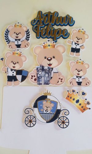 Arquivo de corte Topo ursinho príncipe 1+brinde