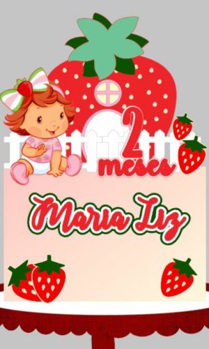 Arquivo de Corte Topper Moranguinho Cute / Studio