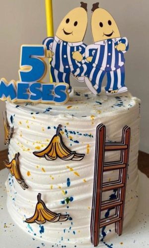 Arquivo de topo de bolo bananas de pijama