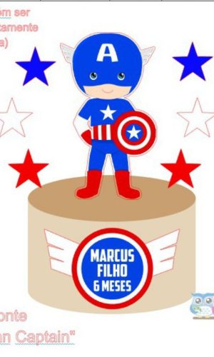 Arquivo de Topo de Bolo do Capitão América
